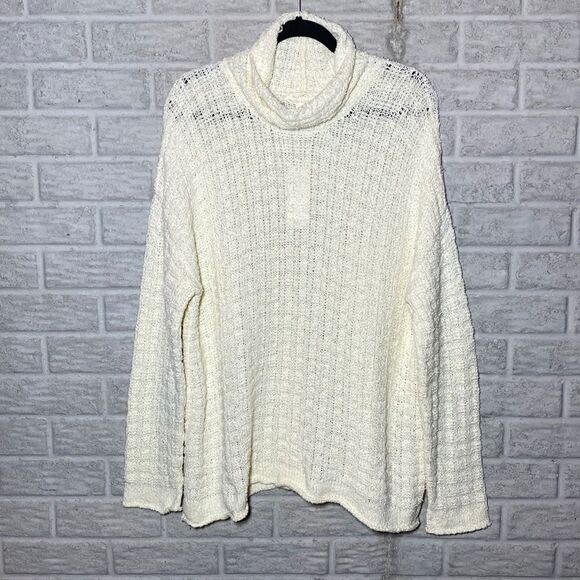 NWT MSRP 268 Eileen Fisher Organic Cotton Funnel-Neck Sweater - Picture 4 of 9